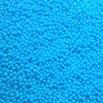 Посипка кондитерська кругла блакитна 1-2мм (100г)