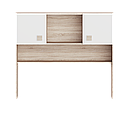 Надбудова для столу Соната з ламінованої ДСП Еверест Дуб Сонома + Білий, фото 2