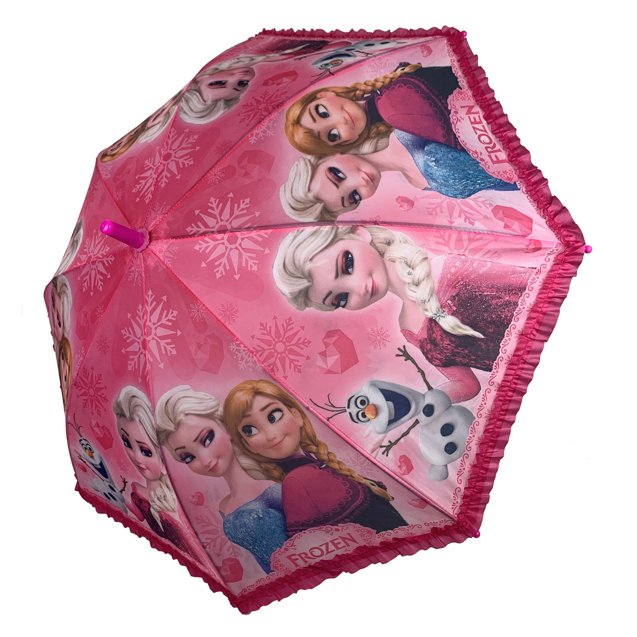 Дитяча парасоля-тростина з принцесами і оборками від Paolo Rossi, малиновий, 0011-2