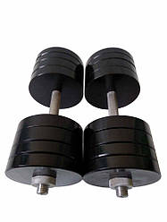 Гантелі набірні 2 по 38 кг Гантелі, гирі, штанги та диски металеві з порошковим фарбуванням