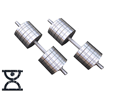 Гантелі набірні 2 по 54 кг Гантелі, гирі, штанги та диски металеві без покриття
