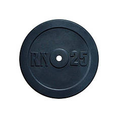 Диск на гриф 25 кг з діаметром 25 мм Гантелі, гирі, штанги і диски граниліт пофарбований