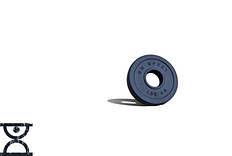 Диск композитний на олімпійський гриф 1.25 кг 51 мм Гантелі, гирі, штанги і диски з АВС покриттям