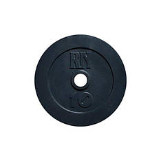 Диск на олімпійський гриф 10 кг з діаметром 50 мм Гантелі, гирі, штанги і диски граниліт пофарбований