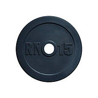 Диск на олимпийский гриф 15 кг c диаметром 50 мм Гантели, гири, штанги и диски гранилит окрашенный