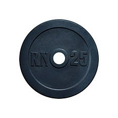 Диск на олімпійський гриф 25 кг з діаметром 50 мм Гантелі, гирі, штанги і диски граниліт пофарбований