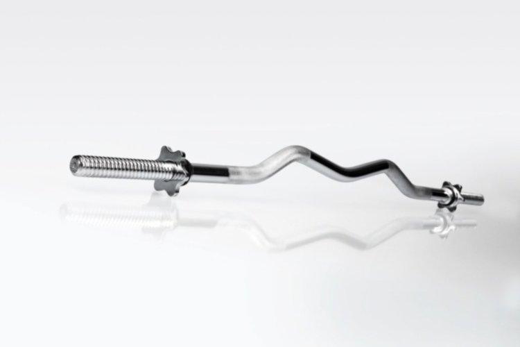 Гриф W-подібний 1.2 м з діаметром 28 мм Гантелі, гирі, штанги та диски хромований