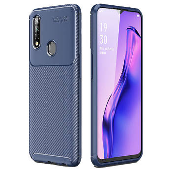 Чохол Carbon Case для Oppo A31 / A8 Blue