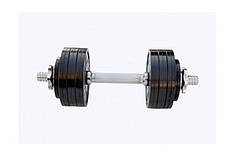 Гантель обгумована набірна Одна на 9 кг Гантелі, гирі, штанги та диски металеві