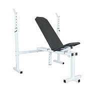 Скамья для жима со стойками 40 на 40 мм Стойки, скамьи для жима и приседаний регулируемая