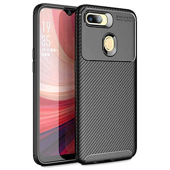 Чохол Carbon Case для Oppo A7 Black