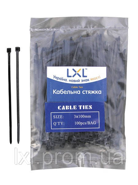 Кабельні стяжки хомут нейлоновий LXL