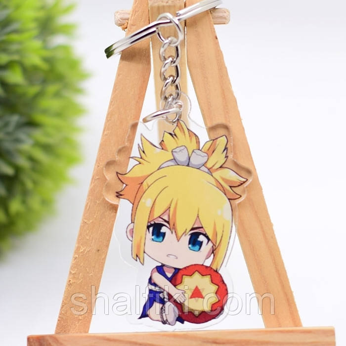 "Кохаку (Доктор Стоун / Dr. Stone)" брелок акриловий двосторонній з уф-друком, фото 1