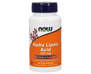 Жироспалювач - Альфа-ліпоєва кислота - NOW Foods Alpha Lipoic Acid 250 mg 60 vegcaps