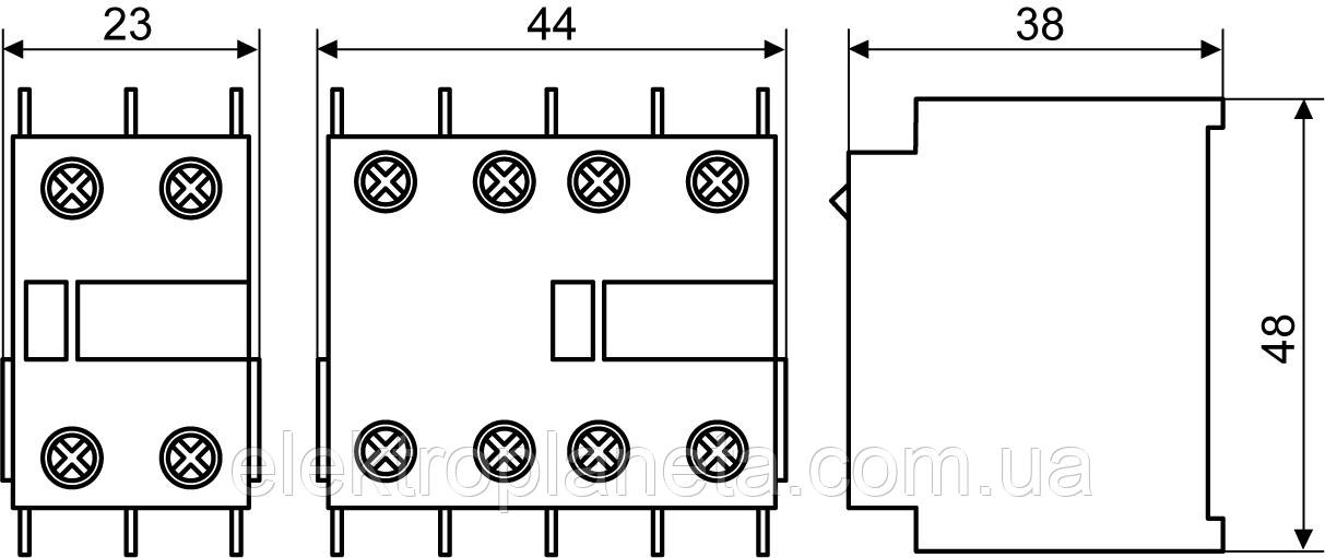 Дополнительный контакт для магнитного пускателя ДК-04 (LA1-DN04) A0040050008 - фото 4 - id-p46529350