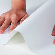 Фотофон Вініловий 100*125 см Білий Матовий VINIL BD-PRO фон для предметного зйомки , фото взуття, фуд зйомки, фото 4