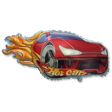 Фольгована кулька велика фігура Тачка Hot Cars 43х97см Flexmetal