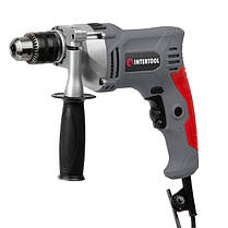 Дриль ударний 950Вт, 0-2800 об/хв, 1.5-13 мм, реверс, металевий корпус редуктора INTERTOOL DT-0121, фото 2