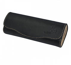 Шкіряний футляр для окулярів для комп'ютера горизонтальної форми із серії "Ексклюзив"