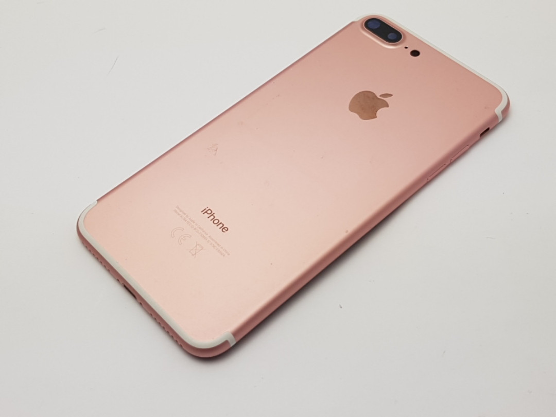 Із дефектом. кришка apple iphone 7 plus rose gold сервісний оригінал з розборки, фото 1