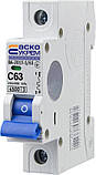 Автоматичний вимикач АСКО-УКЕМ ВА-2017/C 1р 63А АСКО A0010170009, фото 4
