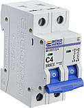 Автоматичний вимикач АСКО-УКЕМ ВА-2017/C 2р 4А АСКО A0010170036, фото 3