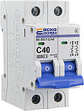 Автоматичний вимикач АСКО-УКЕМ ВА-2017/C 2р 40А АСКО A0010170016, фото 6
