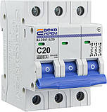 Автоматичний вимикач АСКО-УКЕМ ВА-2017/C 3р 20А АСКО A0010170022, фото 5