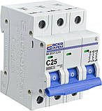 Автоматичний вимикач АСКО-УКЕМ ВА-2017/С 3р 25А АСКО A0010170023, фото 3