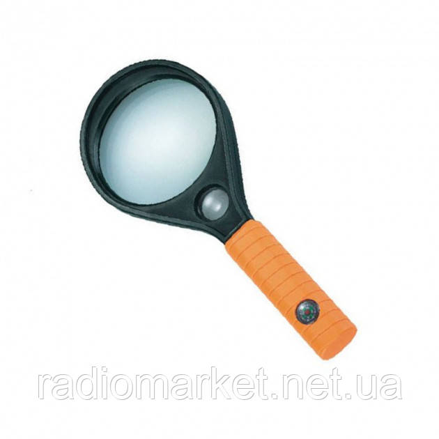 Лупа ручна MG89077 кругла, 3Х діам-90мм +8Х діам-23мм