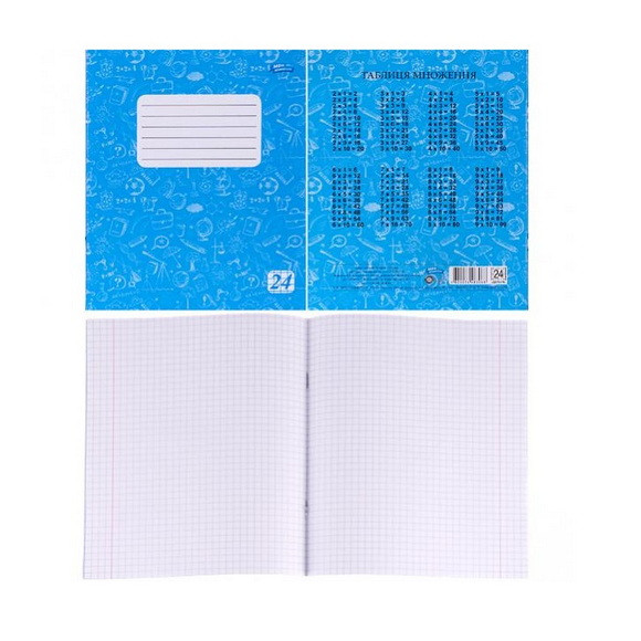 Зошит шкільний "Дельта Мрія" в клітку, 24 аркуші, фоновий, фото 1