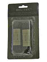 Шнурки чорні 140см 2 пари, MIL-TEK Black 12912202