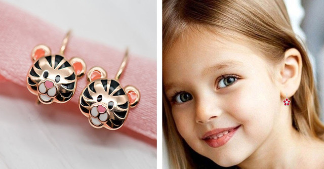 Какие серьги лучше купить ребенку — фото №1 Какие серьги лучше купить ребенку — фото №1
