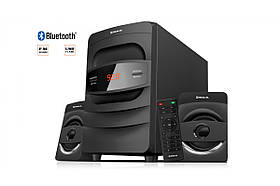 Колонки 2.1 REAL-EL M-390 black (32Вт, Bluetooth, USB, FM, ДУ)