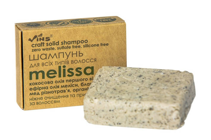 Безсульфатний шампунь для всіх типів волосся MELISSA, Vins 85г, фото 2
