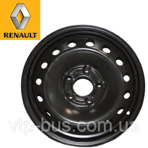 Диск колісний сталевий (6Jx16) на Renault Trafic / Opel Vivaro (2001-2014) Renault (оригінал) 8200570328