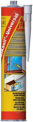 SIKASIL®-УНІВЕРСАЛЬНИЙ Герметик силіконовий Sika універсальний (білий) , 280мл, фото 2