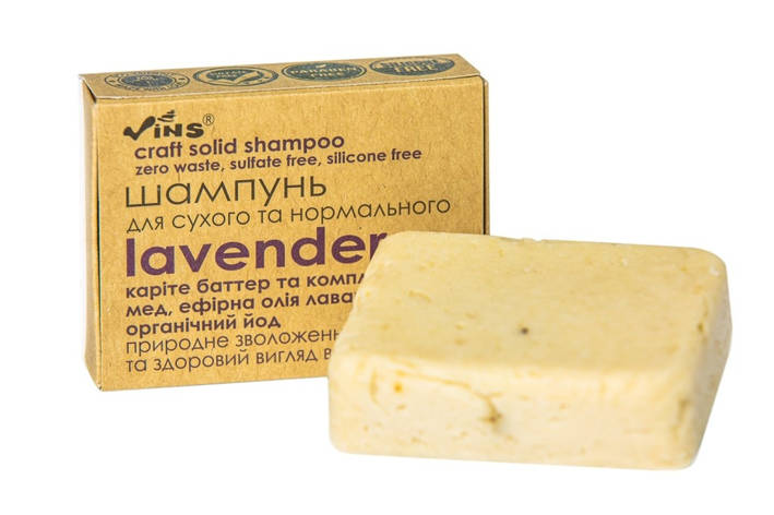 Безсульфатний шампунь для сухого та нормального волося LAVANDER, Vins 85г, фото 2