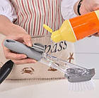 Багатофункціональна щітка з дозатором для чищення посуду BRUSH CLEANER | Дозатор для миючого, фото 4