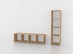 Полиця для книг Forte Tiri Ш 368 / В 1449 / Р 338 Дуб сонома