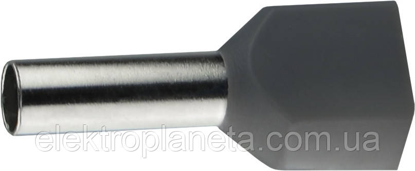 Наконечники трубчасті ТЕ 4,0-12 сірі (100 шт.) A0060120010, фото 1