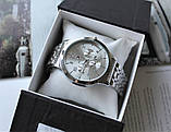 Чоловічі годинники в коробці silver, фото 4