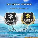 Авто значок Suzuki Motors наклейка на машину авто наклейки значки марки машин на кузов бампер скло двері капот крила багажник, фото 6