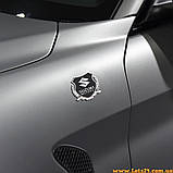 Авто значок Suzuki Motors наклейка на машину авто наклейки значки марки машин на кузов бампер скло двері капот крила багажник, фото 9
