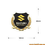 Авто значок Suzuki Motors наклейка на машину авто наклейки значки марки машин на кузов бампер скло двері капот крила багажник, фото 4