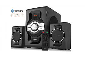 Колонки 2.1 REAL-EL M-590 black (60 Вт, Bluetooth, USB, SD, FM, ДК)