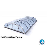 Павильон для бассейна Dallas A 4,07x6,4x0,82м - Silver elox