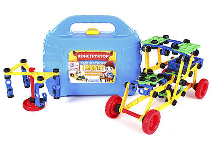 Конструктор «Мега технотроник» на 168 деталей шарнирный, в чемодане 27х22,5х8,5 см, ТМ Технок