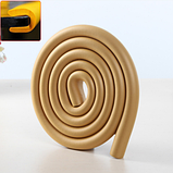 Захисна накладка на торці меблів підковоподібна Світло-коричнева (00068), фото 2