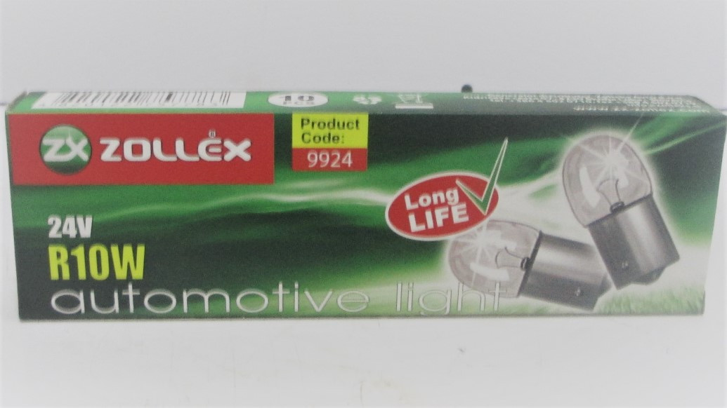 Zollex Лампа автомоб. Р 10W24V (10шт)
